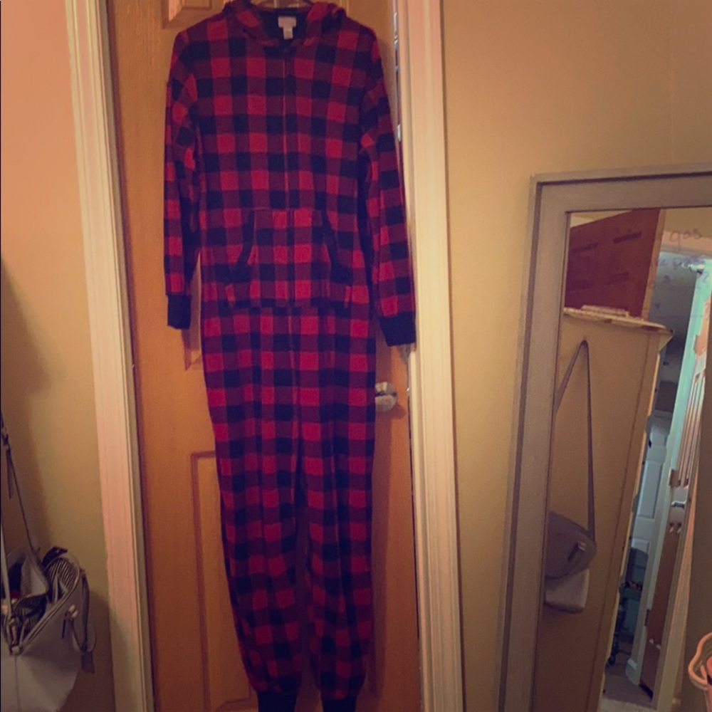 Plaid onesie